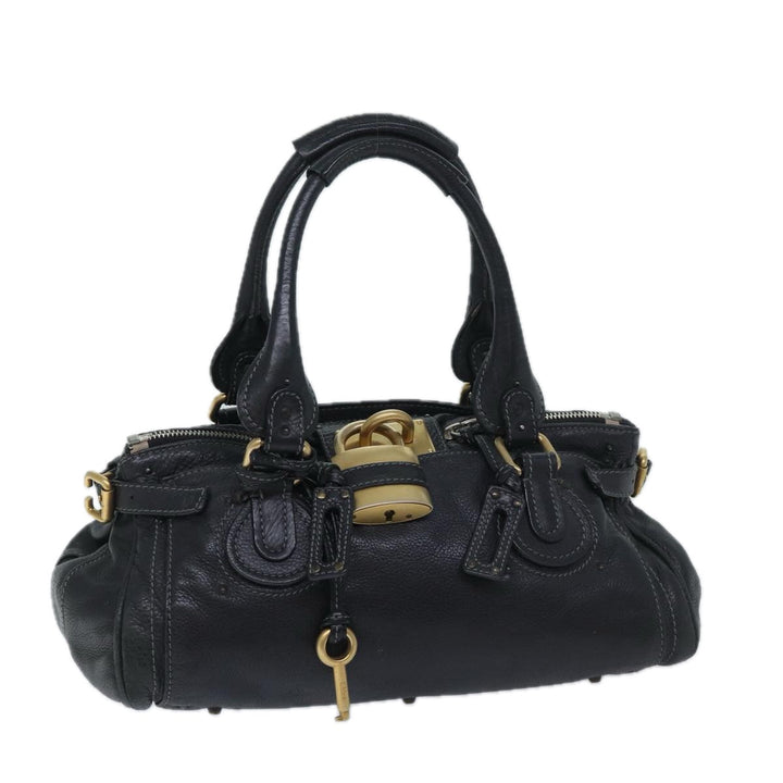 Chloe Paddington Shoulder Bag Leather Black mr058