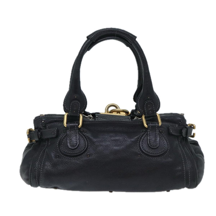 Chloe Paddington Shoulder Bag Leather Black mr058