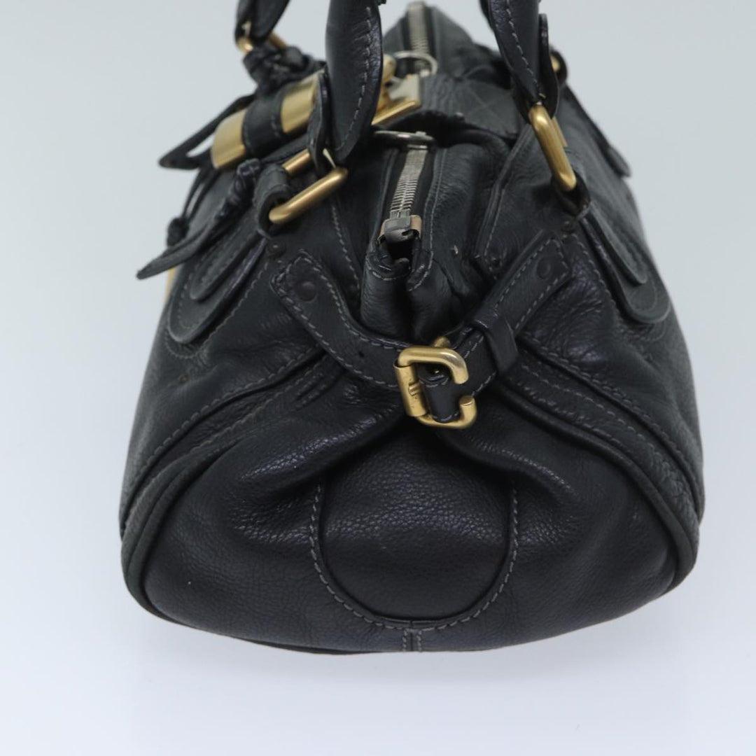 Chloe Paddington Shoulder Bag Leather Black mr058