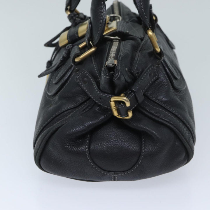 Chloe Paddington Shoulder Bag Leather Black mr058