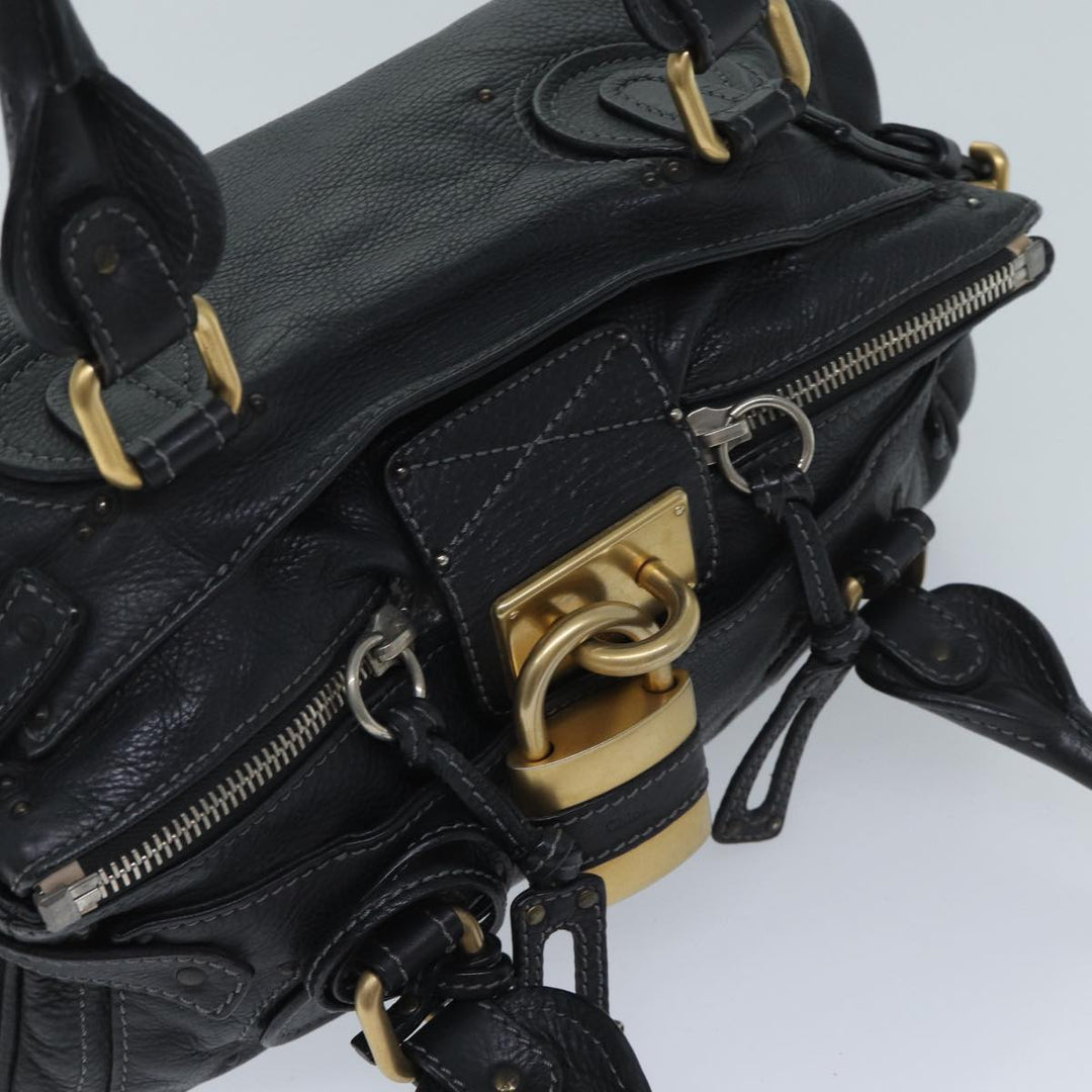 Chloe Paddington Shoulder Bag Leather Black mr058