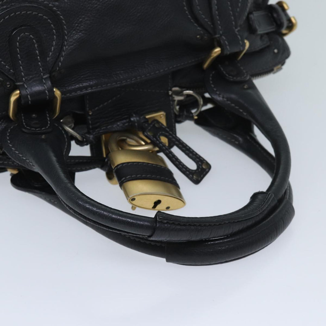 Chloe Paddington Shoulder Bag Leather Black mr058