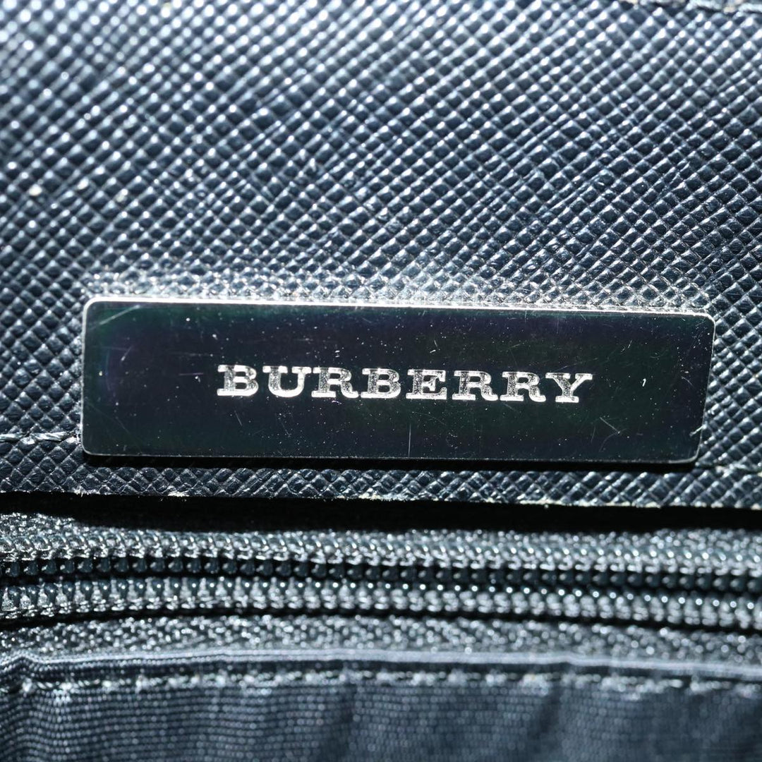 Burberry Nova Check Hand Bag Canvas Beige Brown Auth mr059