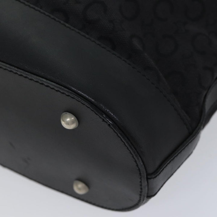 Celine C Macadam Canvas Tote Bag Black Auth mr122