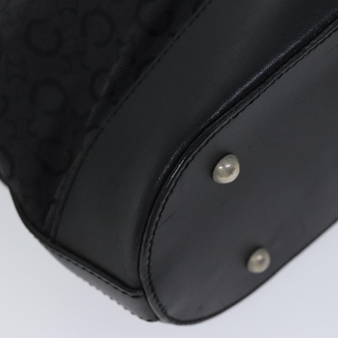 Celine C Macadam Canvas Tote Bag Black Auth mr122