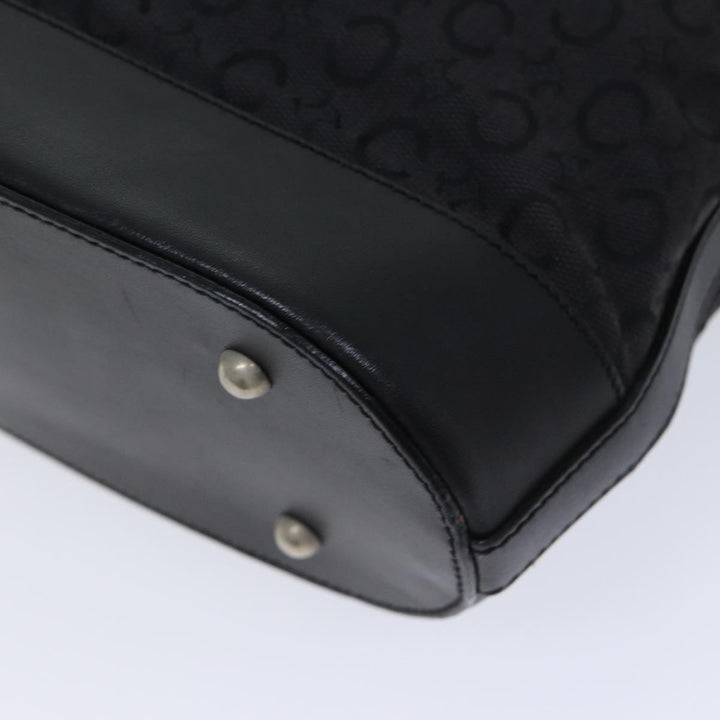 Celine C Macadam Canvas Tote Bag Black Auth mr122