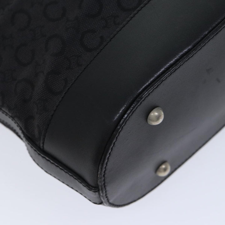 Celine C Macadam Canvas Tote Bag Black Auth mr122