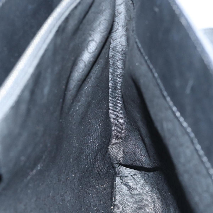 Celine C Macadam Canvas Tote Bag Black Auth mr122
