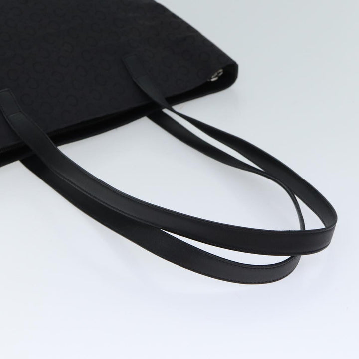 Celine C Macadam Canvas Tote Bag Black Auth mr122
