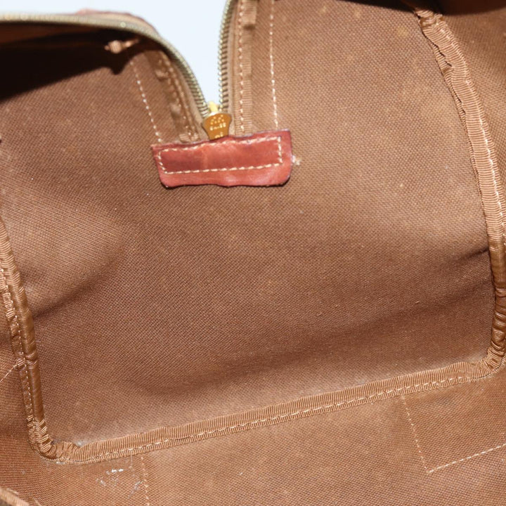 Celine Macadam Canvas Boston Bag PVC Brown Auth mr172