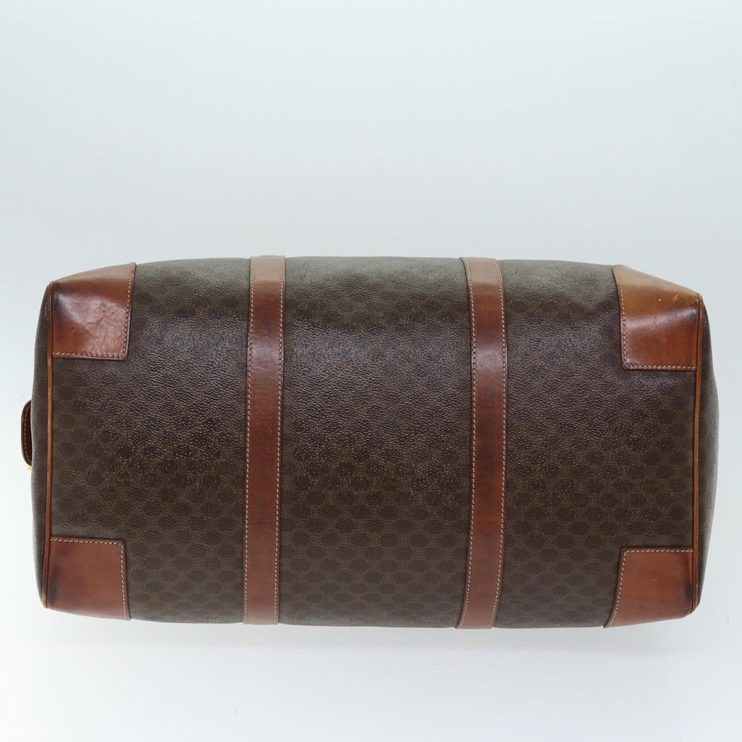 Celine Macadam Canvas Boston Bag PVC Brown Auth mr172
