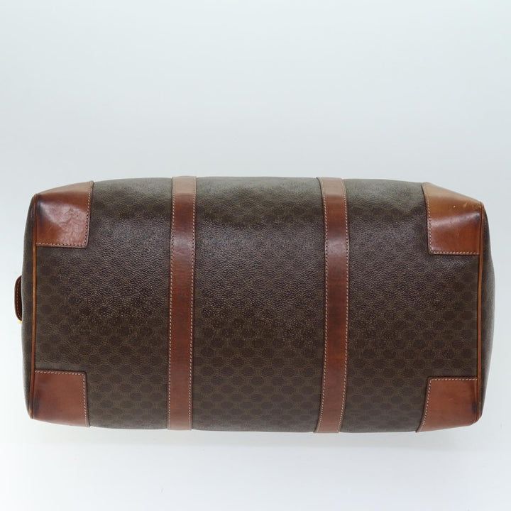 Celine Macadam Canvas Boston Bag PVC Brown Auth mr172