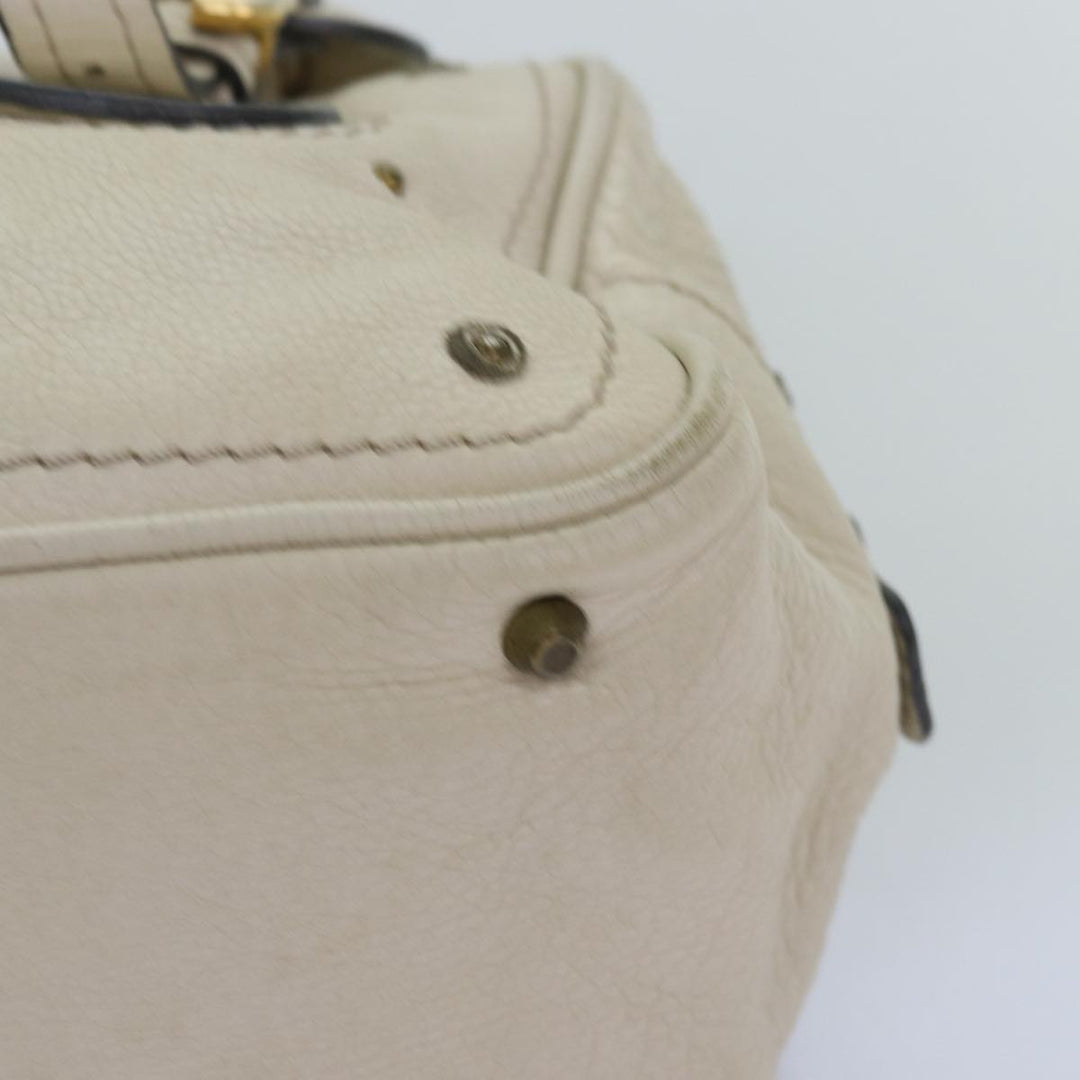 Chloe Paddington Hand Bag Leather White mr195