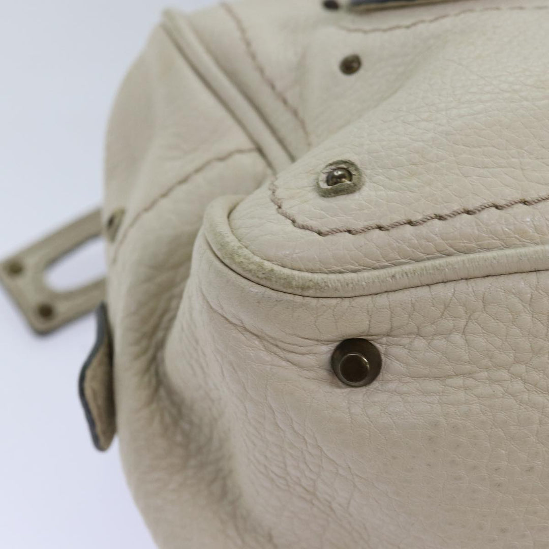 Chloe Paddington Hand Bag Leather White mr195