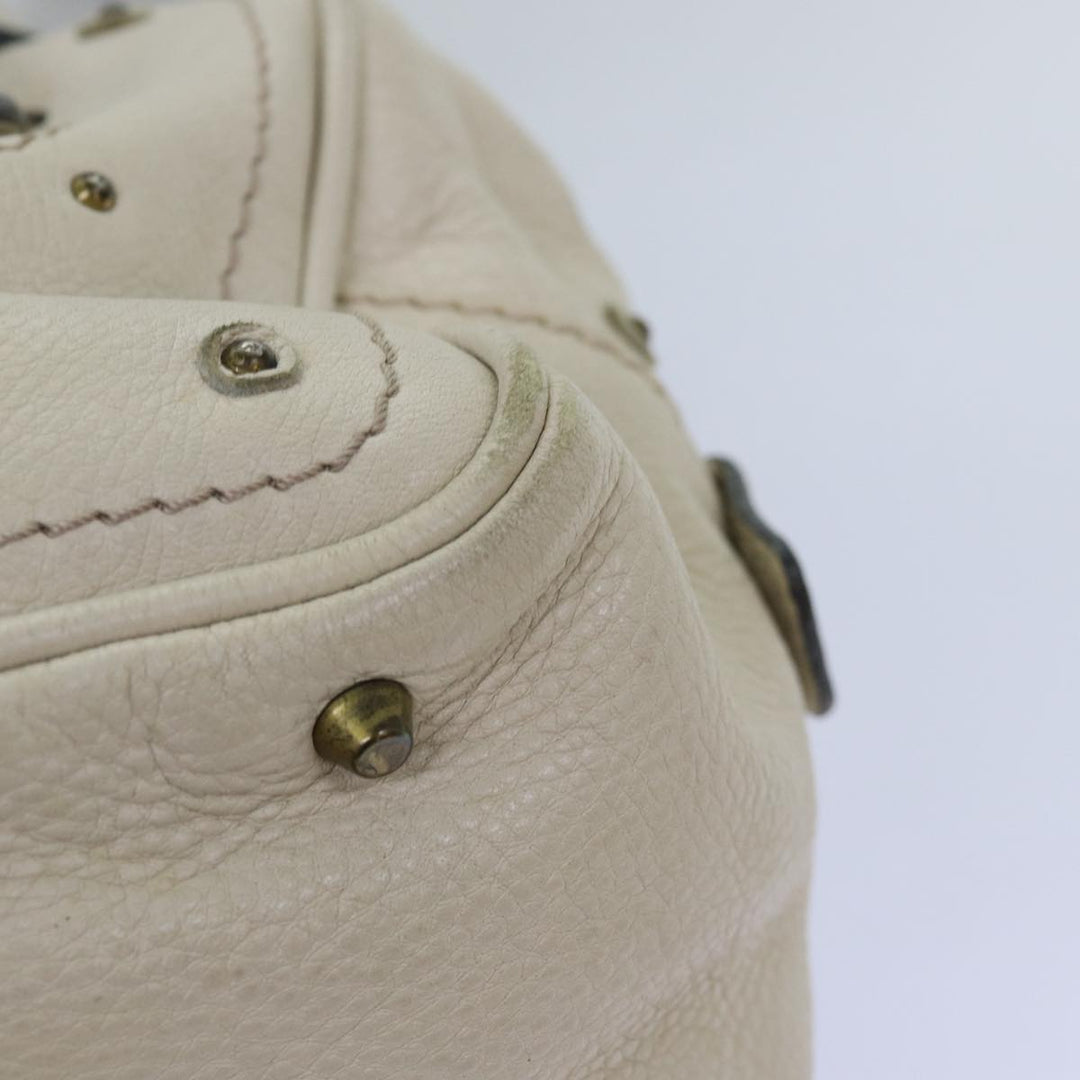 Chloe Paddington Hand Bag Leather White mr195