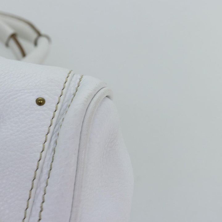 Chloe Paddington Hand Bag Leather White mr196