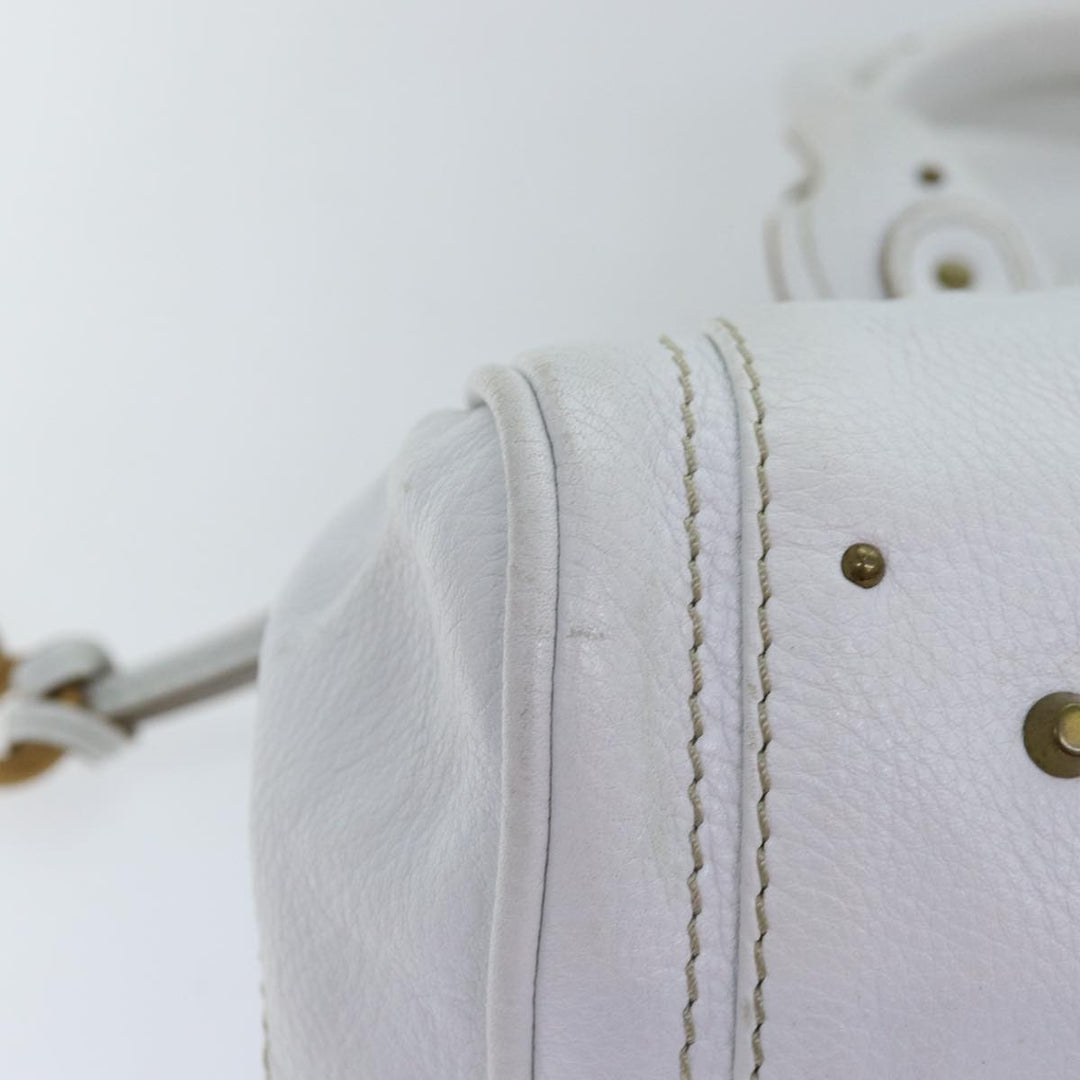Chloe Paddington Hand Bag Leather White mr196