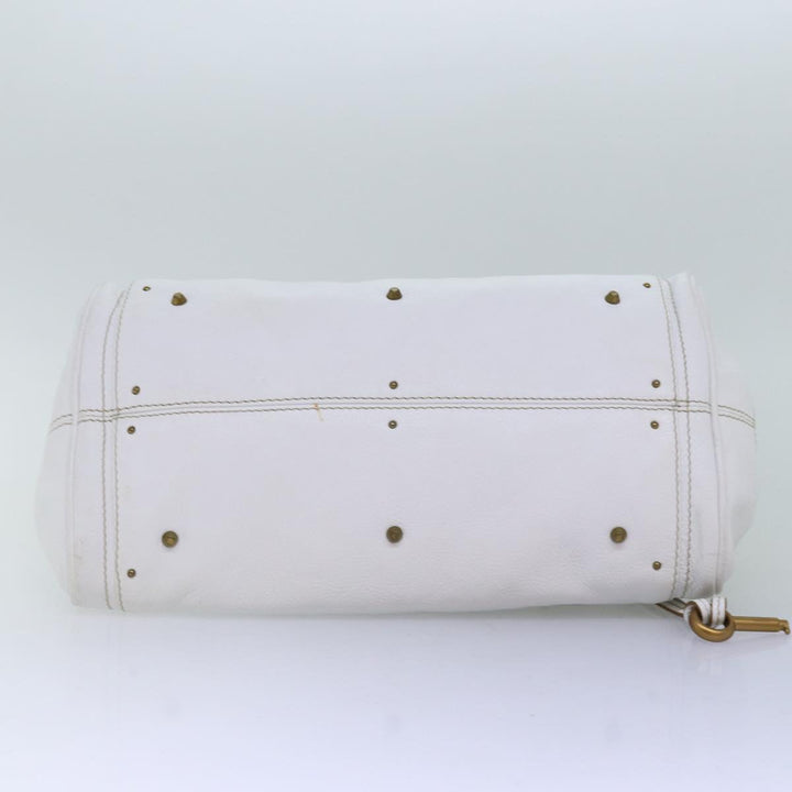 Chloe Paddington Hand Bag Leather White mr196