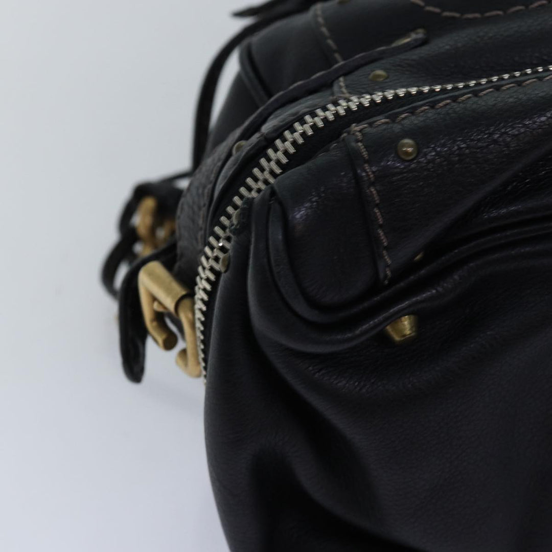 Chloe Paddington Hand Bag Leather Black mr198