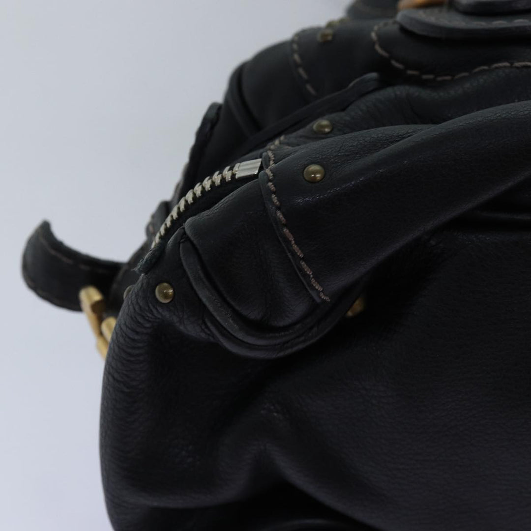 Chloe Paddington Hand Bag Leather Black mr198