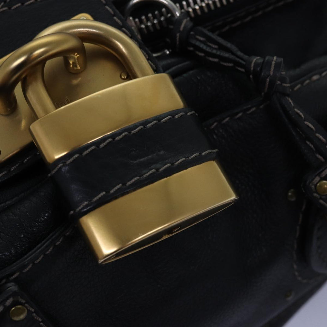 Chloe Paddington Hand Bag Leather Black mr198