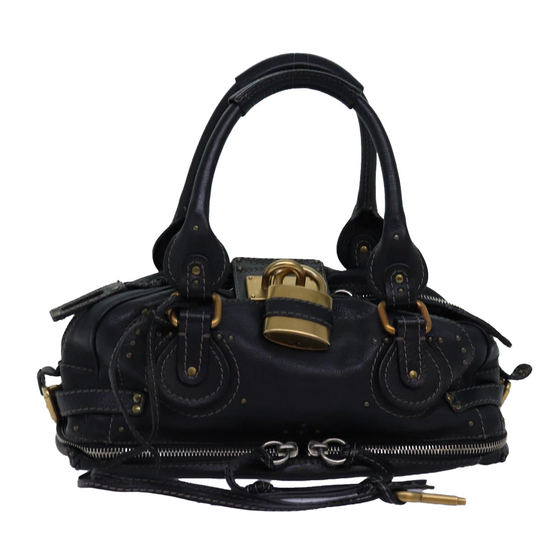 Chloe Paddington Hand Bag Leather Black mr198