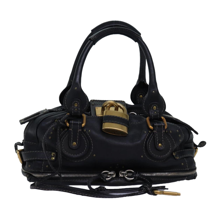 Chloe Paddington Hand Bag Leather Black mr198