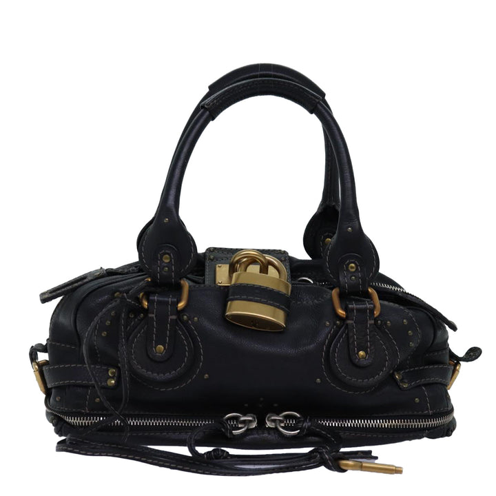 Chloe Paddington Hand Bag Leather Black mr198