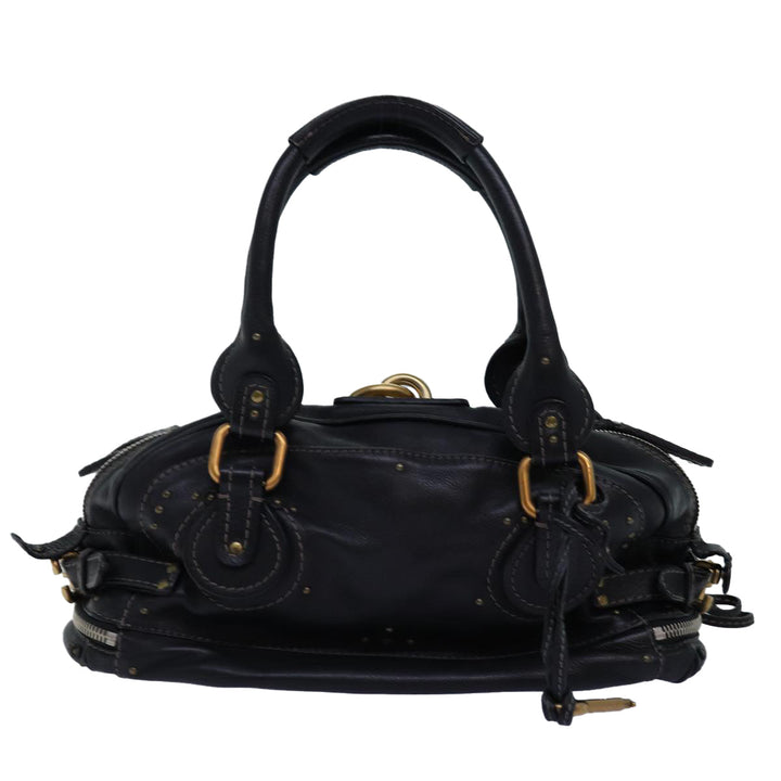 Chloe Paddington Hand Bag Leather Black mr198