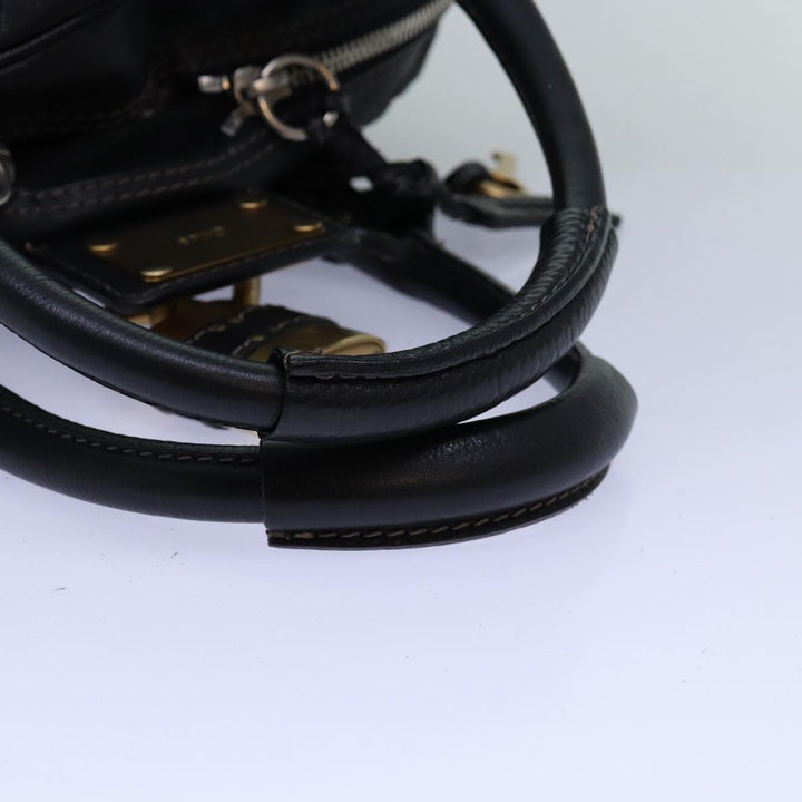 Chloe Paddington Hand Bag Leather Black mr198
