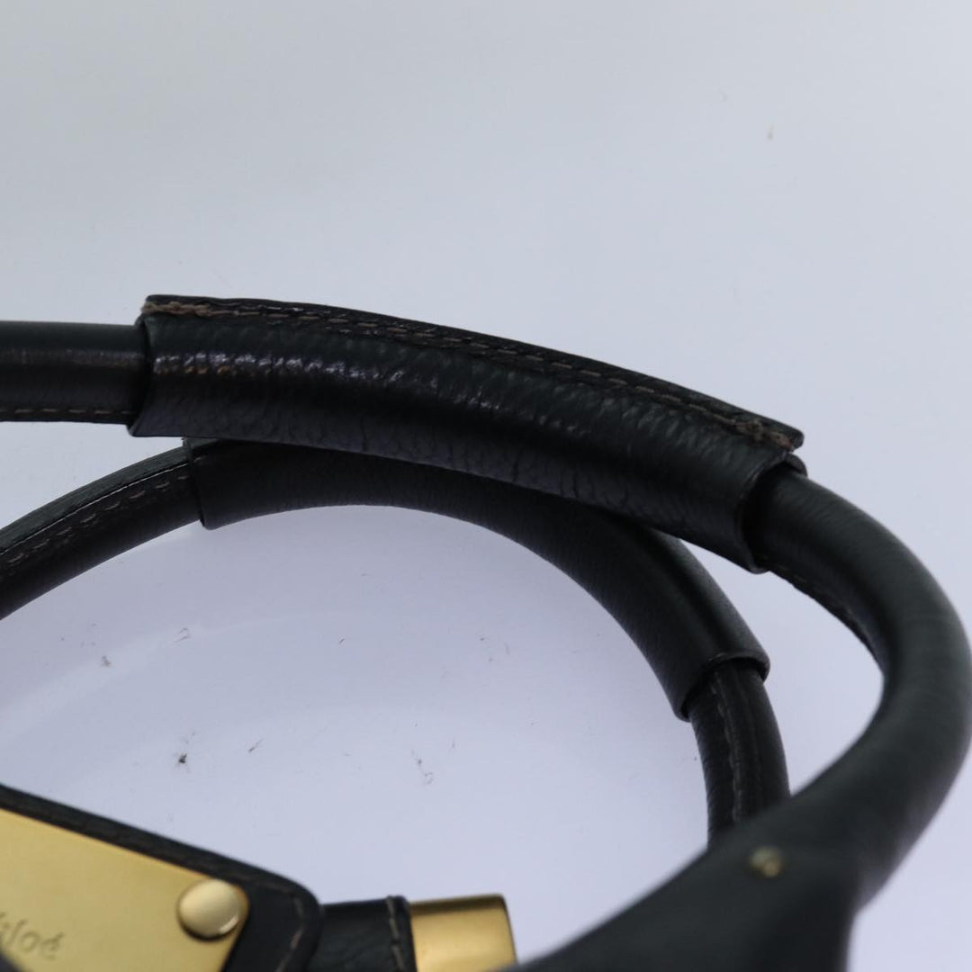 Chloe Paddington Hand Bag Leather Black mr198