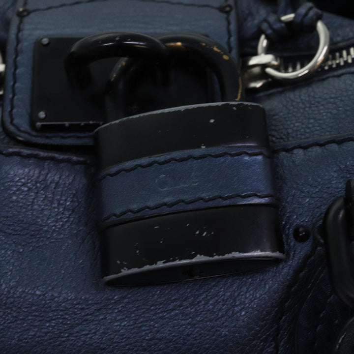 Chloe Paddington Hand Bag Leather Navy mr199