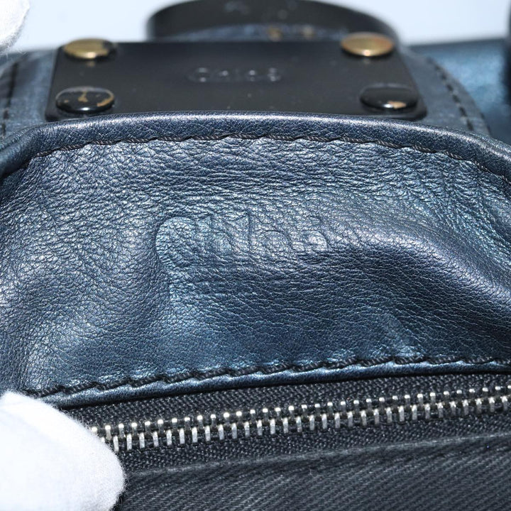 Chloe Paddington Hand Bag Leather Navy mr199