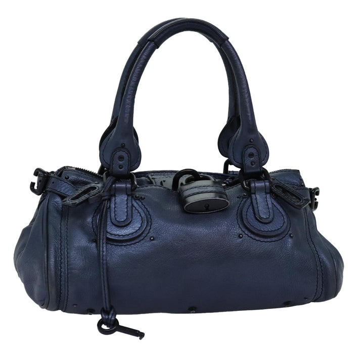 Chloe Paddington Hand Bag Leather Navy mr199