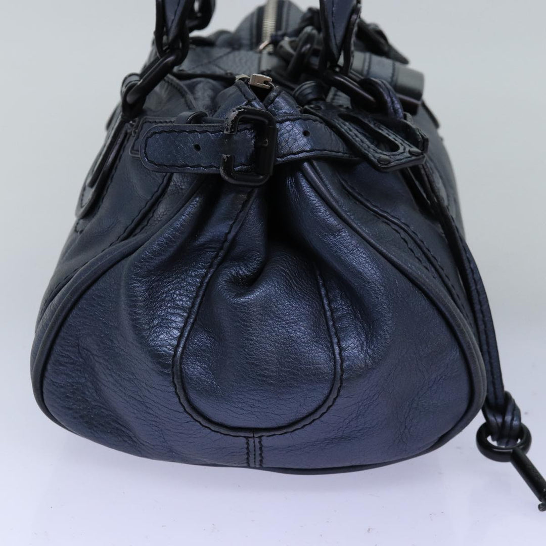 Chloe Paddington Hand Bag Leather Navy mr199