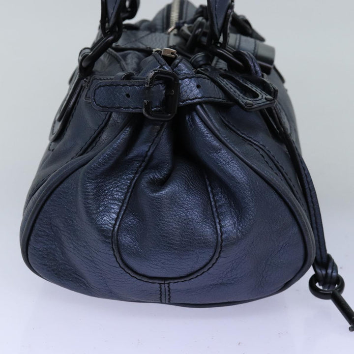 Chloe Paddington Hand Bag Leather Navy mr199