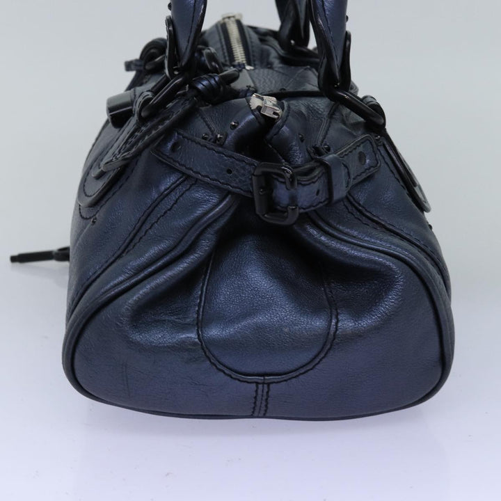 Chloe Paddington Hand Bag Leather Navy mr199