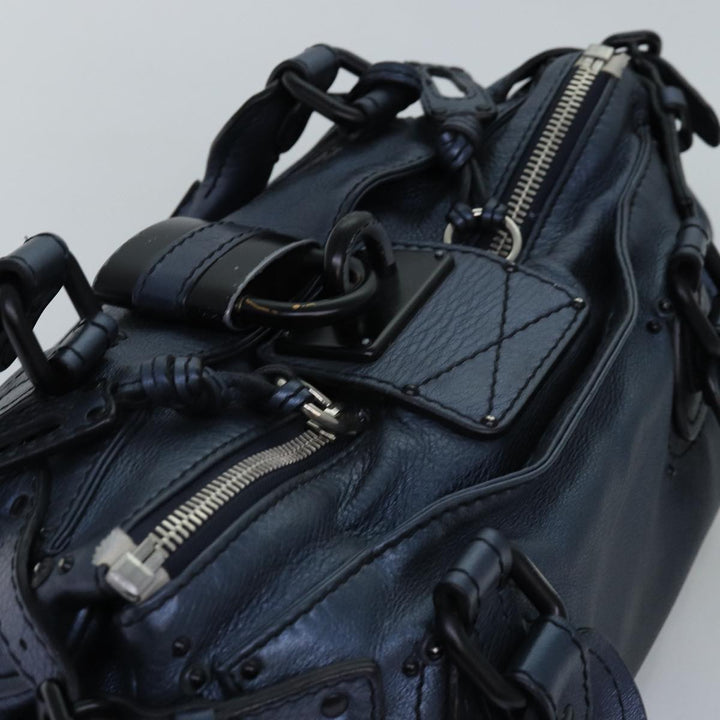 Chloe Paddington Hand Bag Leather Navy mr199
