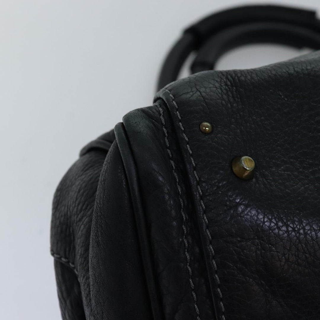 Chloe Paddington Hand Bag Leather Black mr200