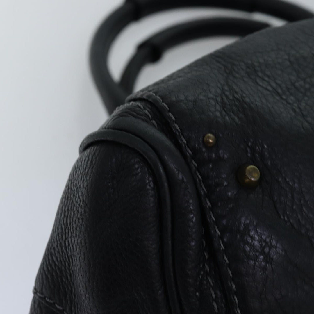 Chloe Paddington Hand Bag Leather Black mr200