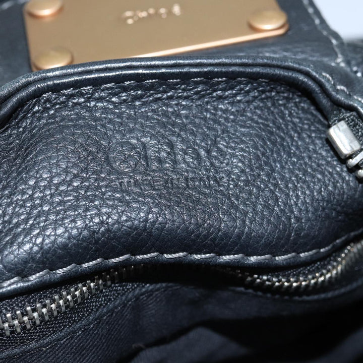 Chloe Paddington Hand Bag Leather Black mr200