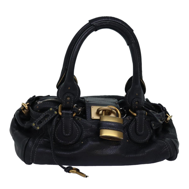 Chloe Paddington Hand Bag Leather Black mr200