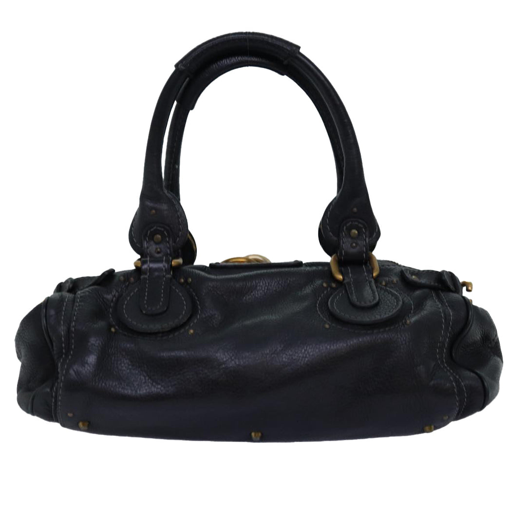 Chloe Paddington Hand Bag Leather Black mr200