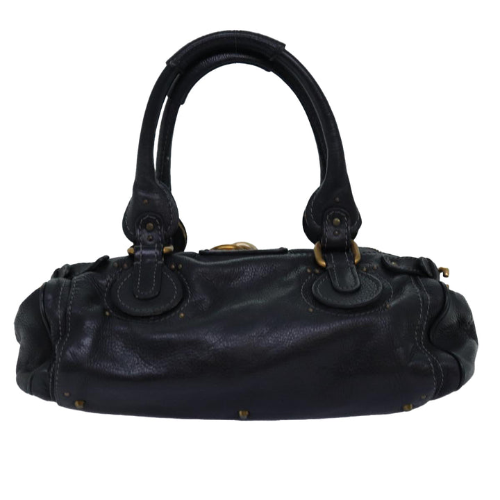 Chloe Paddington Hand Bag Leather Black mr200