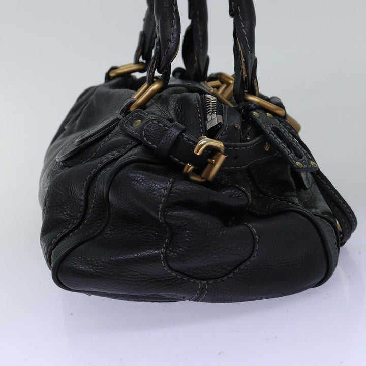 Chloe Paddington Hand Bag Leather Black mr200