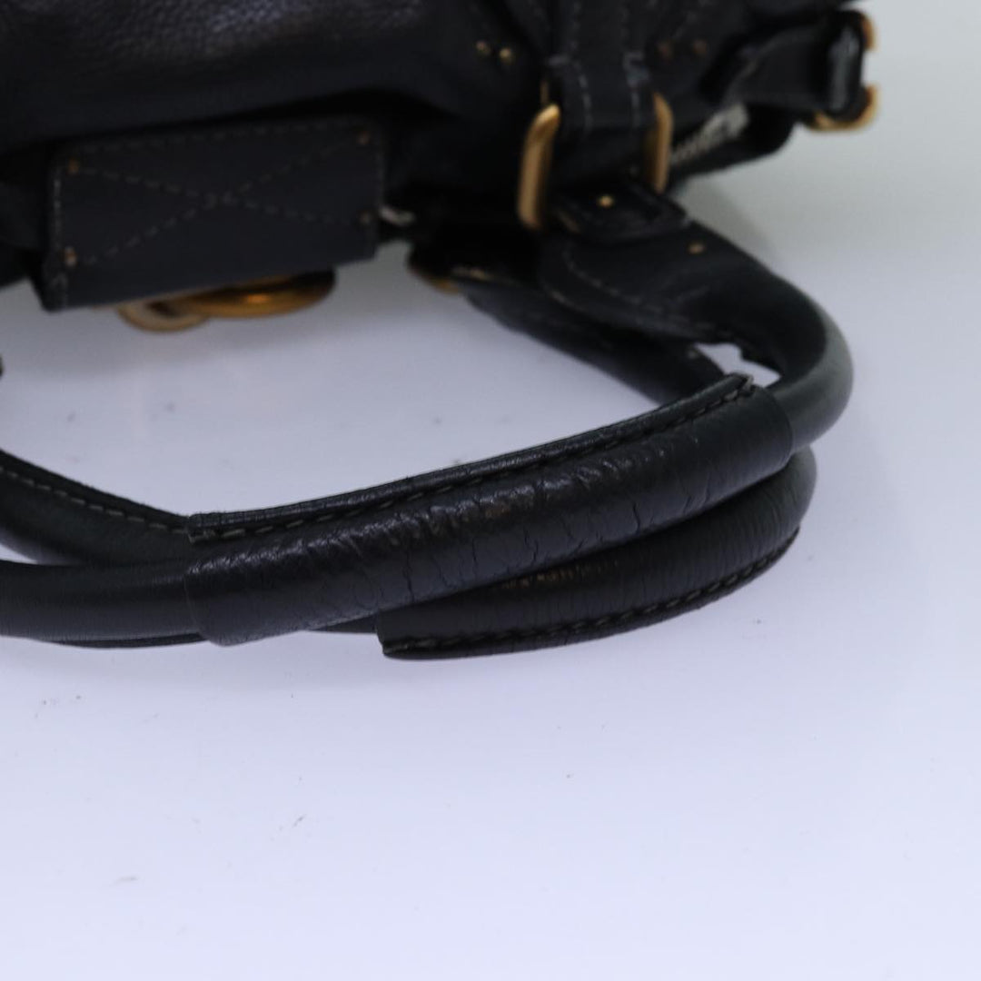 Chloe Paddington Hand Bag Leather Black mr200