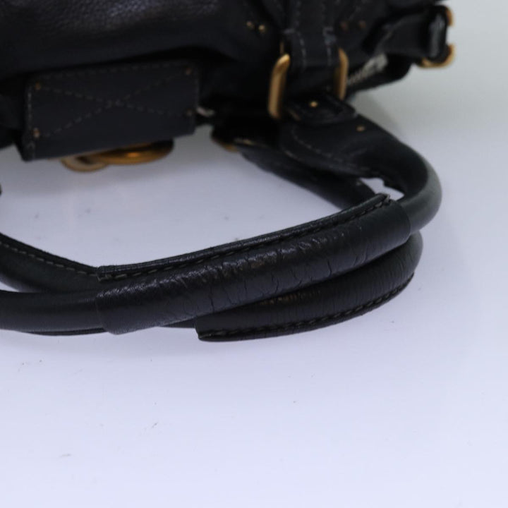 Chloe Paddington Hand Bag Leather Black mr200