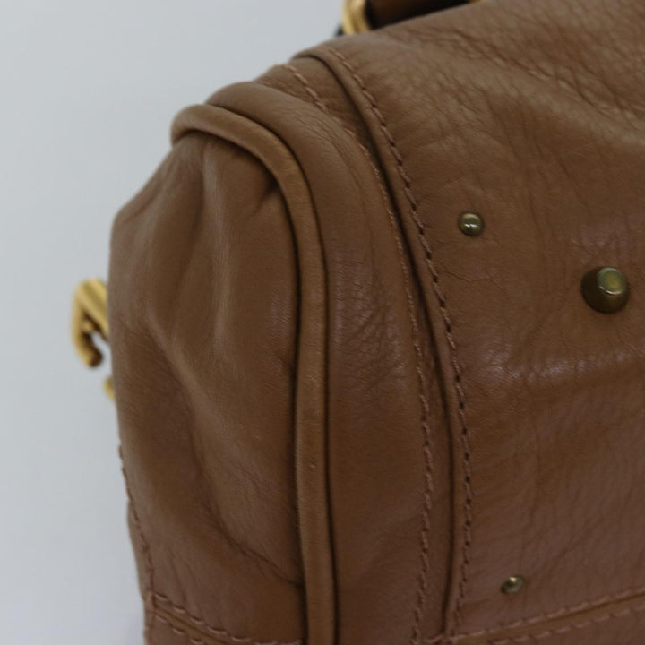 Chloe Paddington Hand Bag Leather Brown mr201