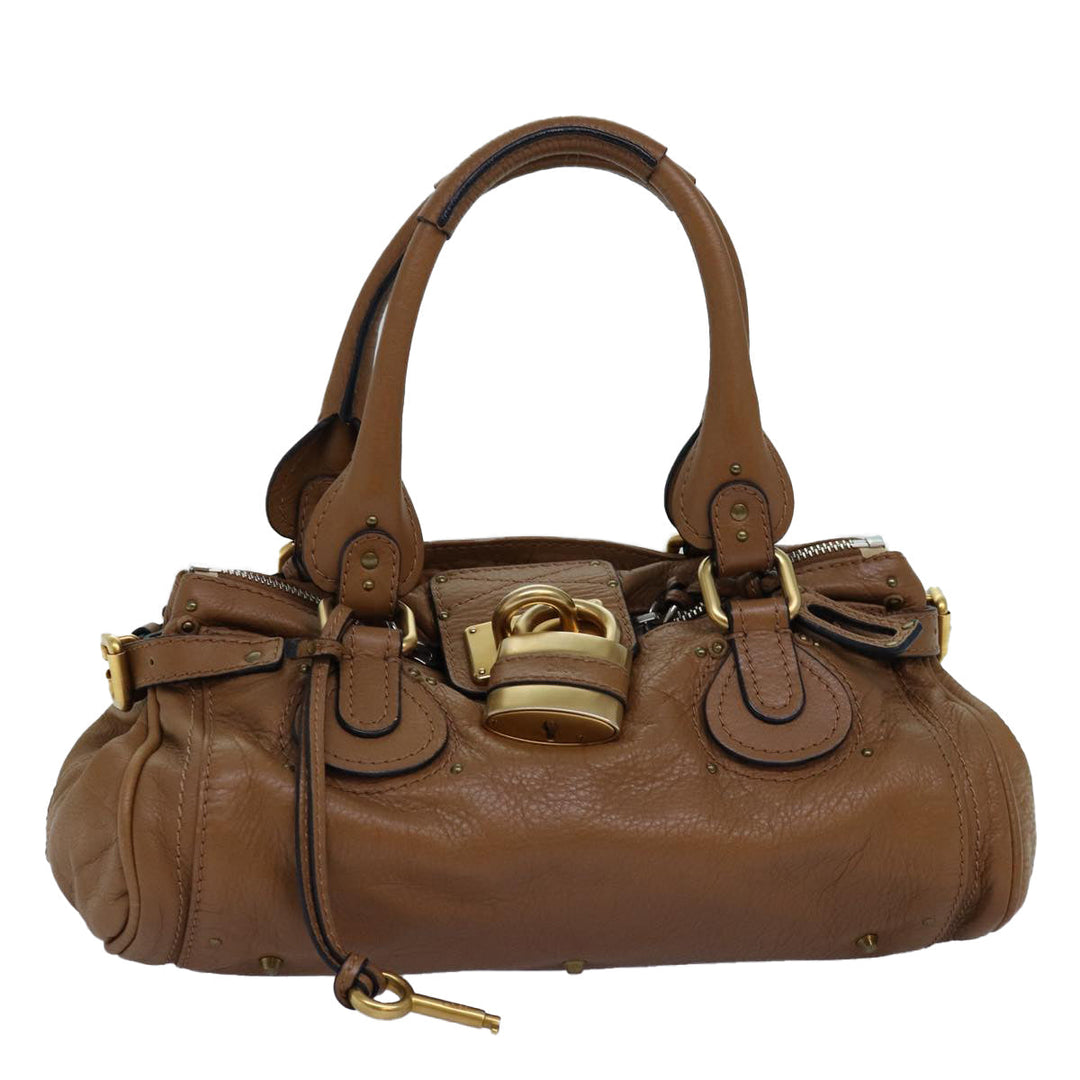 Chloe Paddington Hand Bag Leather Brown mr201