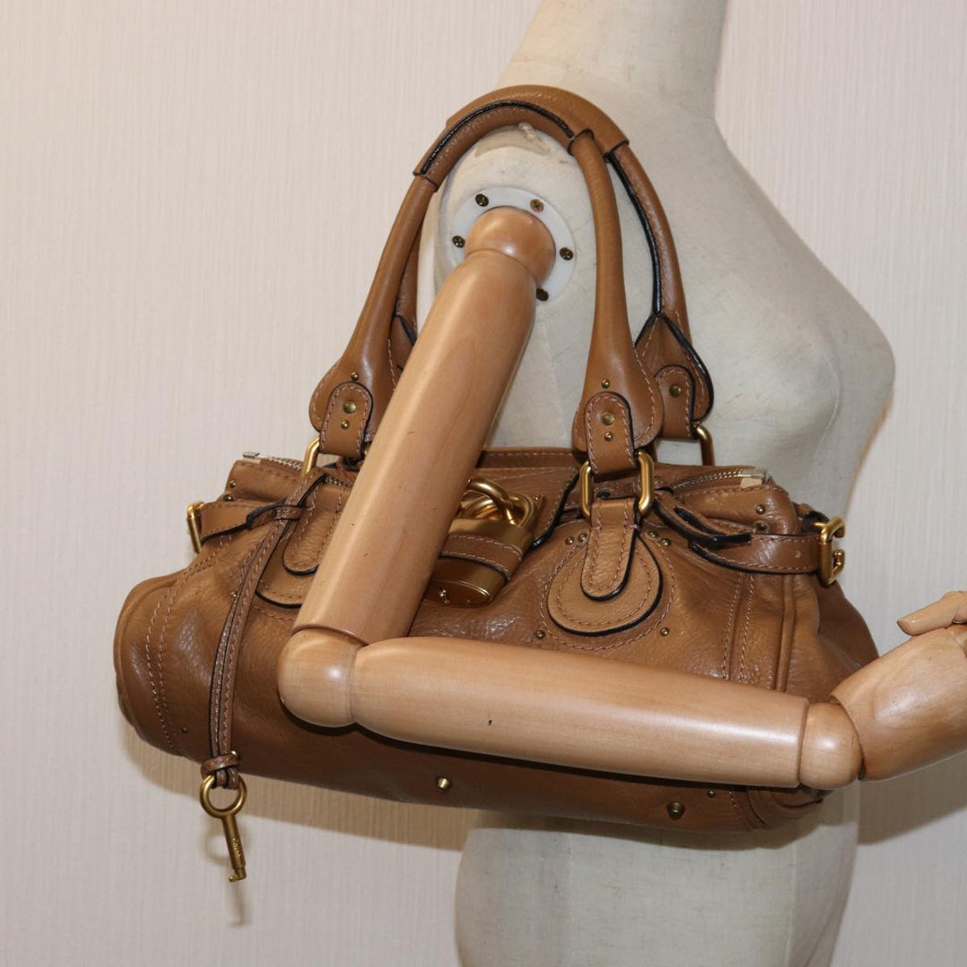 Chloe Paddington Hand Bag Leather Brown mr201